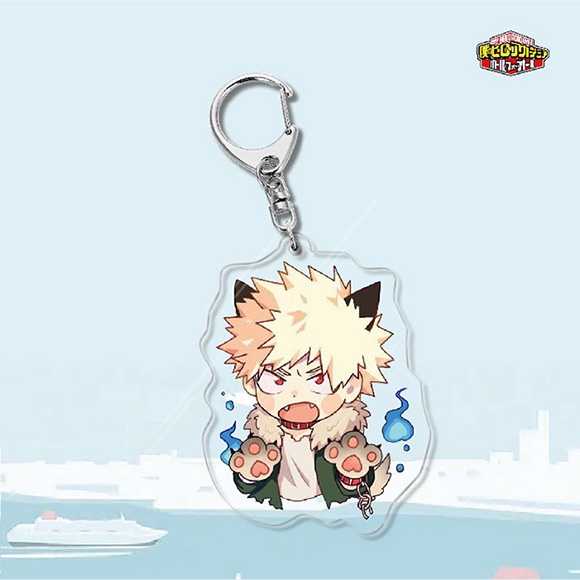 Hoạt hình ngoại vi acrylic móc khóa My Hero Academia 2 Midoriya Izuku khuôn viên trường sáng tạo trang sức món quà nhỏ