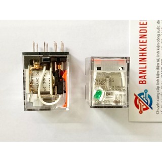 Rơ le trung gian omron my2n-gs 24vdc 7a 8 chân