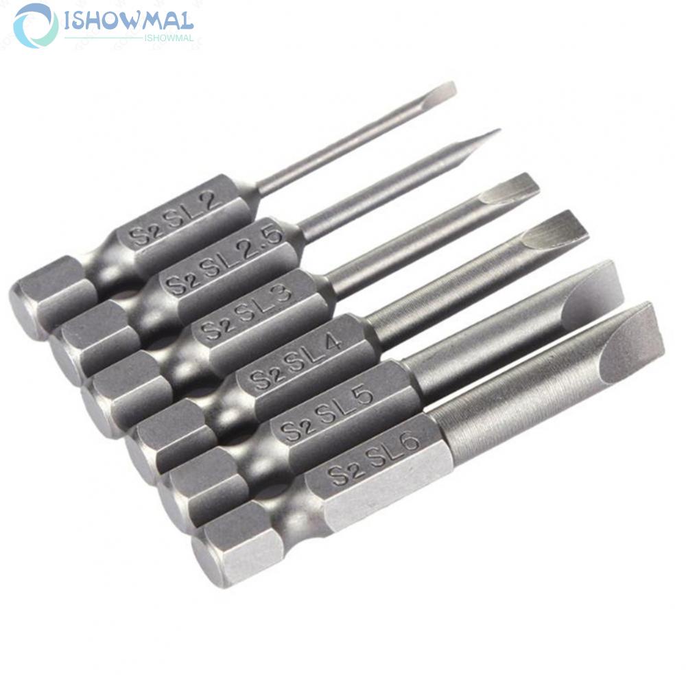 Screwdriver Bit 2.0-6.0mm Accessories Electric Drills Flat Head Magnetic-New In 9-