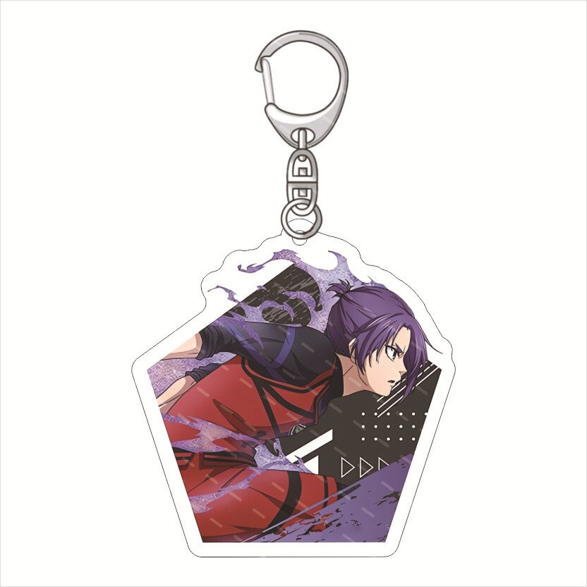 Móc khoá Anime Manga Blue Lock Anime Bachira Meguru Nagi Seishiro Pentagon Pendant Acrylic phụ kiện trang trí dễ decor