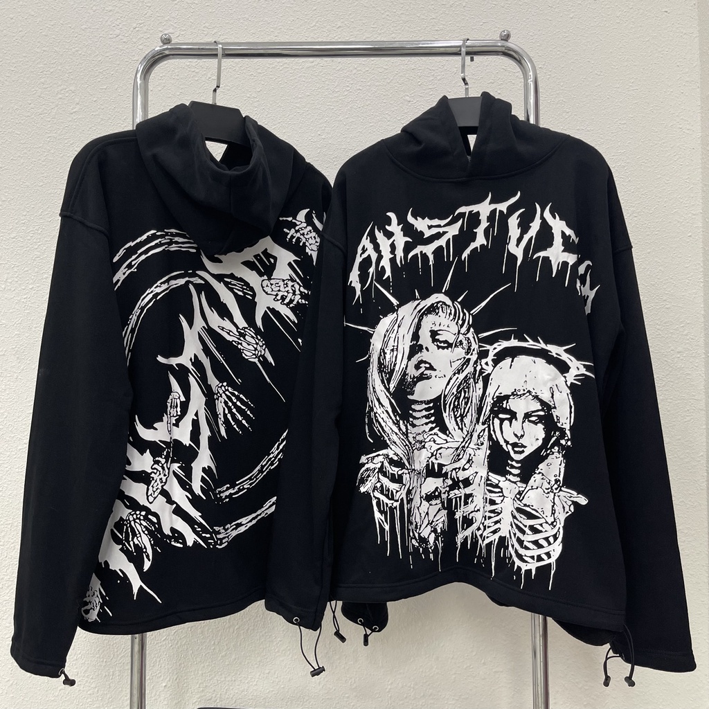 Áo hoodie  QUEEN DEVIL Áo khoác nỉ vah.studio qeen devil chất nỉ bông cao cấp