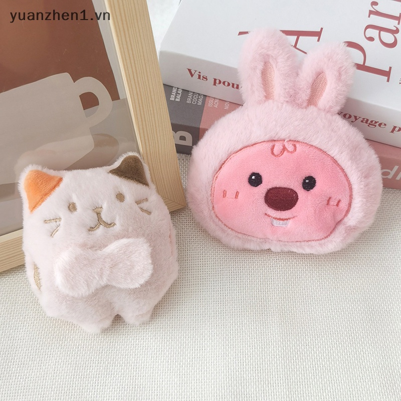 Móc Khóa Búp Bê Nhồi Bông Màu Hồng Đáng Yêu vn