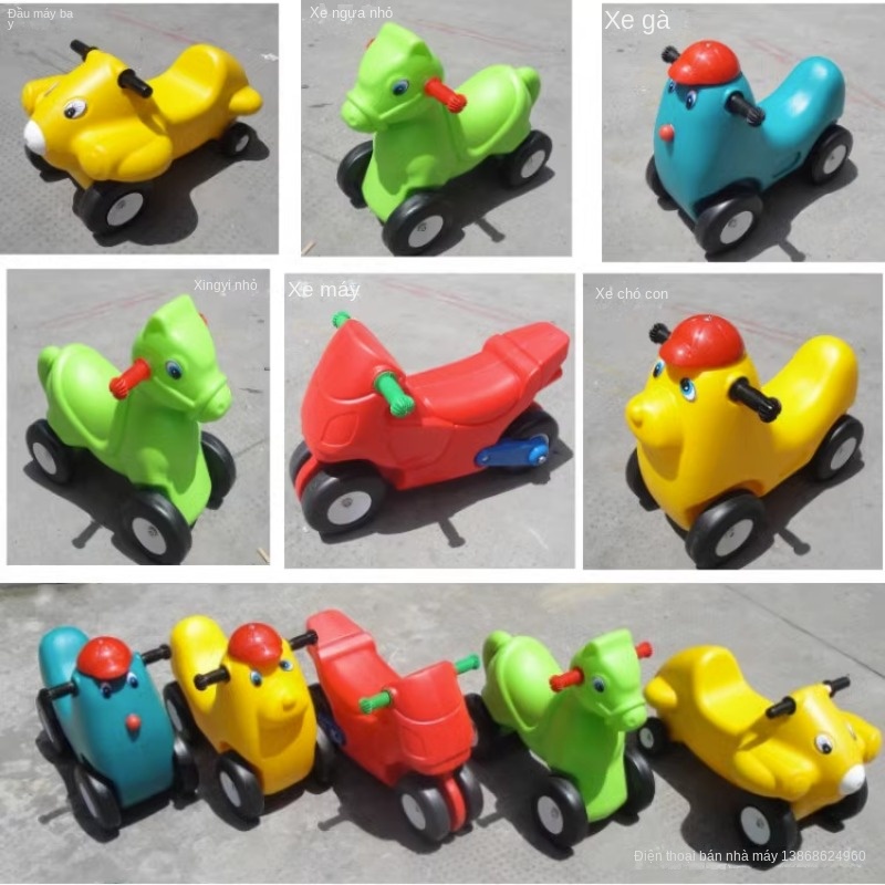 Xe Đồ Chơi yo-yo Tập Thể Dục Bốn Bánh Cho Bé walker