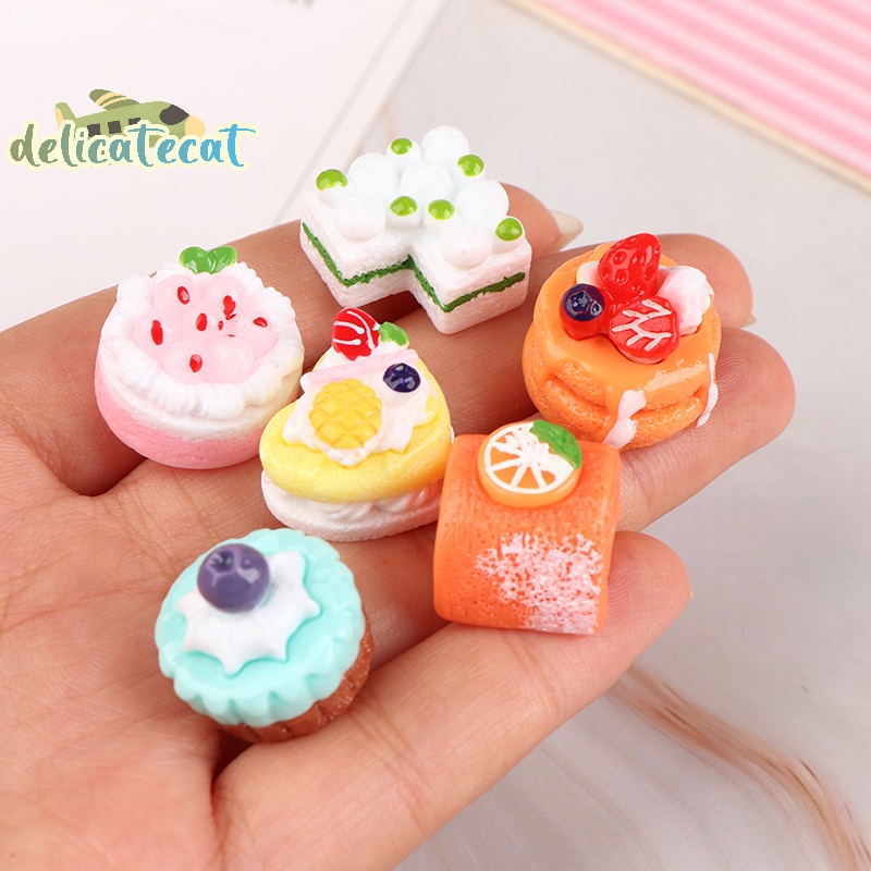 Set 5 Bánh Kem mini Trang Trí Nhà Búp Bê