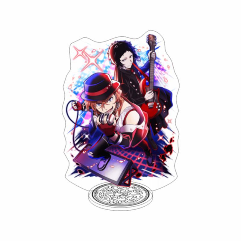 Mô hình Standee JP Anime Bungou Stray Dog Nakajima Atsushi Dazai Osamu Edogawa Rampo để bàn tượng acrylic trong suốt 3