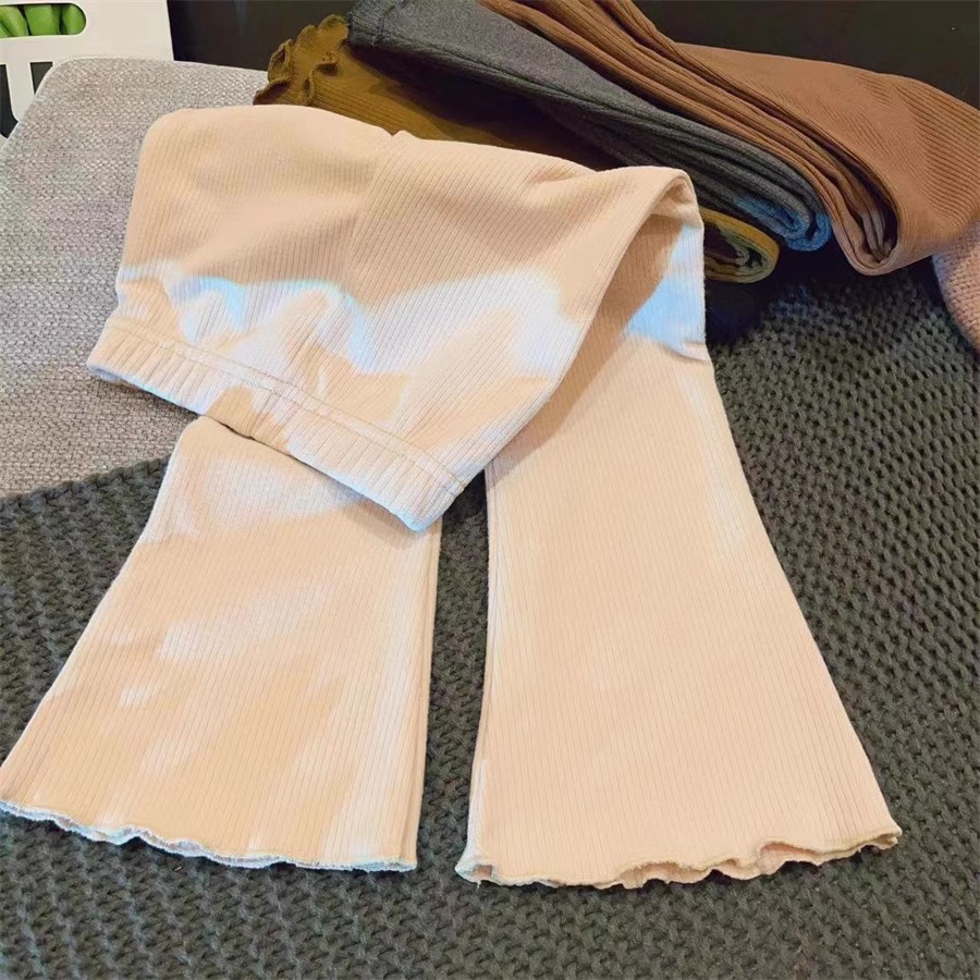 Quần Ống Loe Màu Trơn Dễ Thương Phong Cách Hàn Quốc Thời Trang Thu Đông Dành Cho Bạn Gái  Hàng Có Sẵn