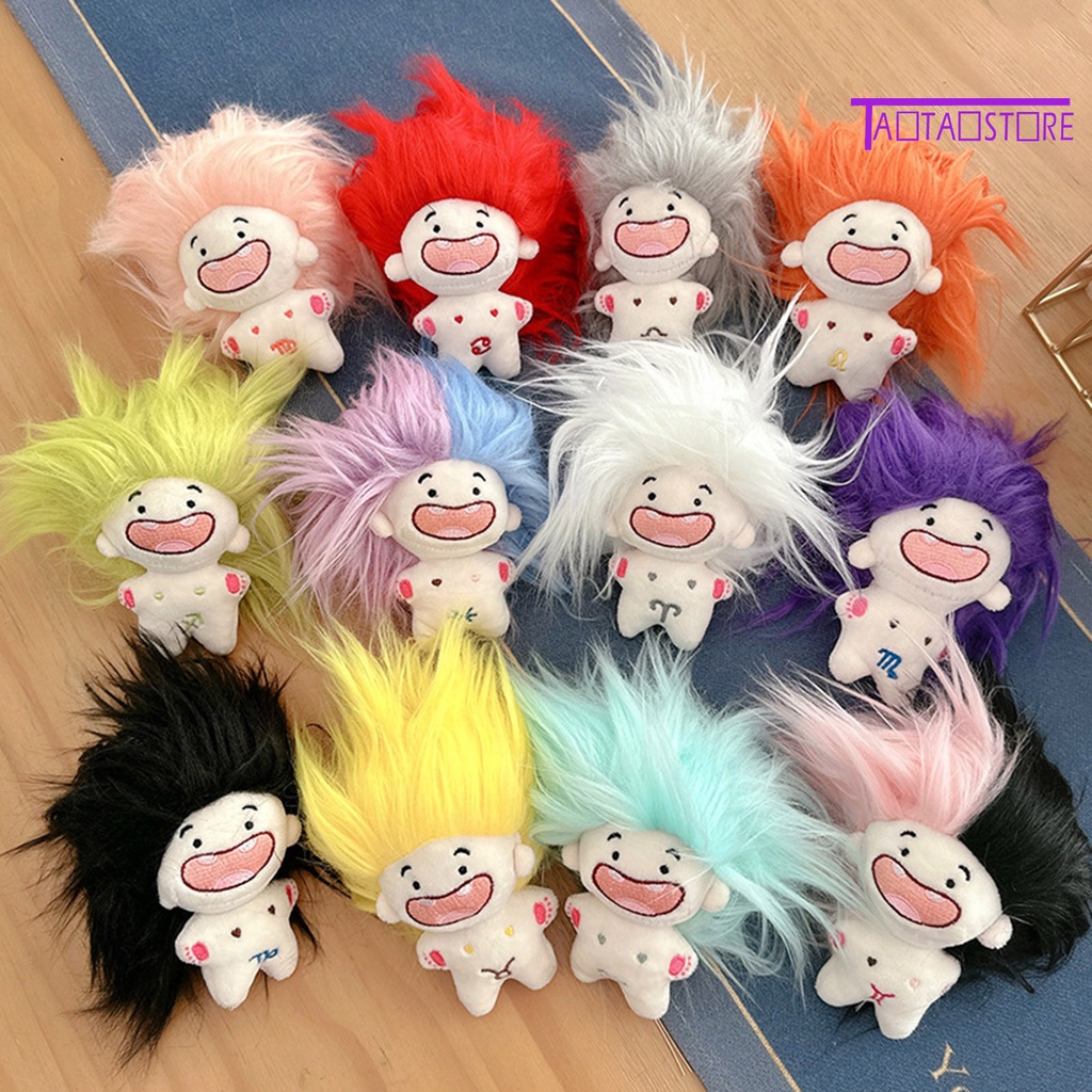 Búp Bê Nhồi Bông 15cm Nhiều Màu Sắc Tích Hợp 12 Cung Hoàng Đạo Mặc Đồ Cho Bé Gái