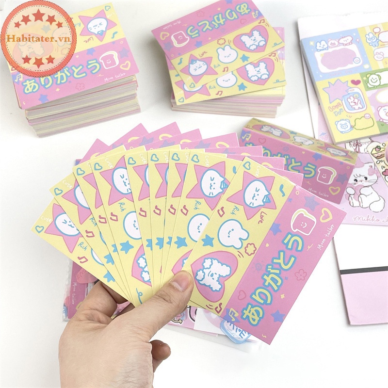 Set 10 Túi Đựng Thẻ / Bánh Kẹo / Quà Tặng In Họa Tiết Hoạt Hình Dễ Thương diy vn