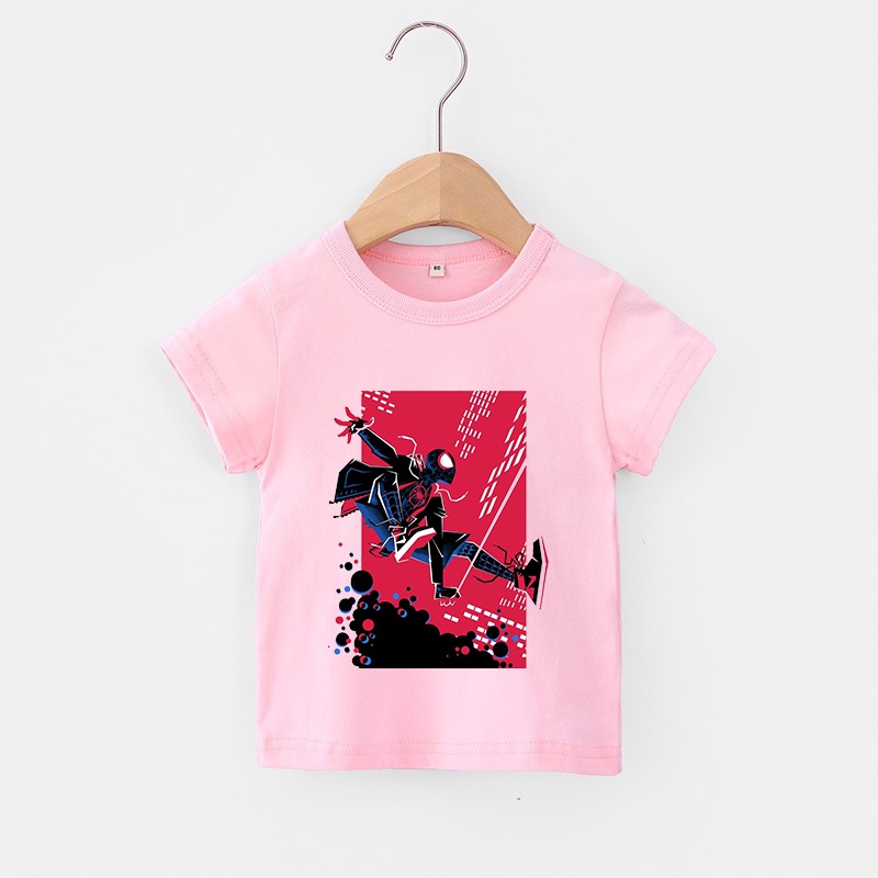 Áo thun trẻ em BLACK SPIDERMAN, 8 màu áo, đầy đủ size có big size, áo thun cho bé Cotton, Màu khác nhắn shop