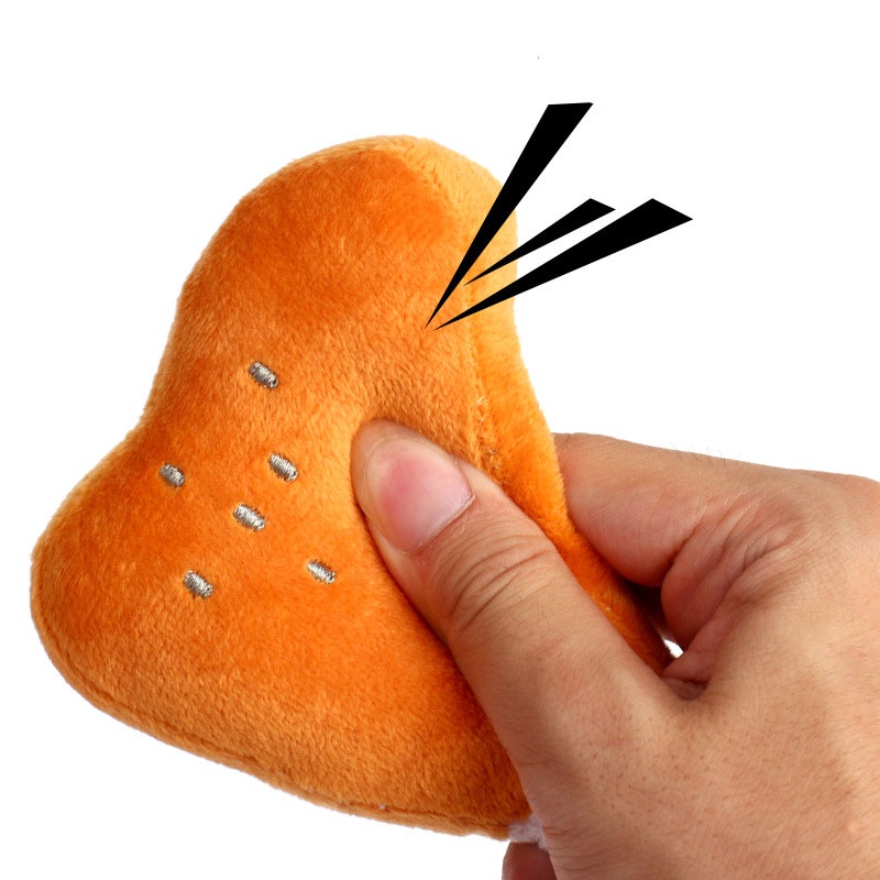 Đồ chơi cho mèo Đồ Chơi Nhồi Bông Hình Trái Táo / Xương / Chuối Ngộ Nghĩnh Cho Thú Cưng