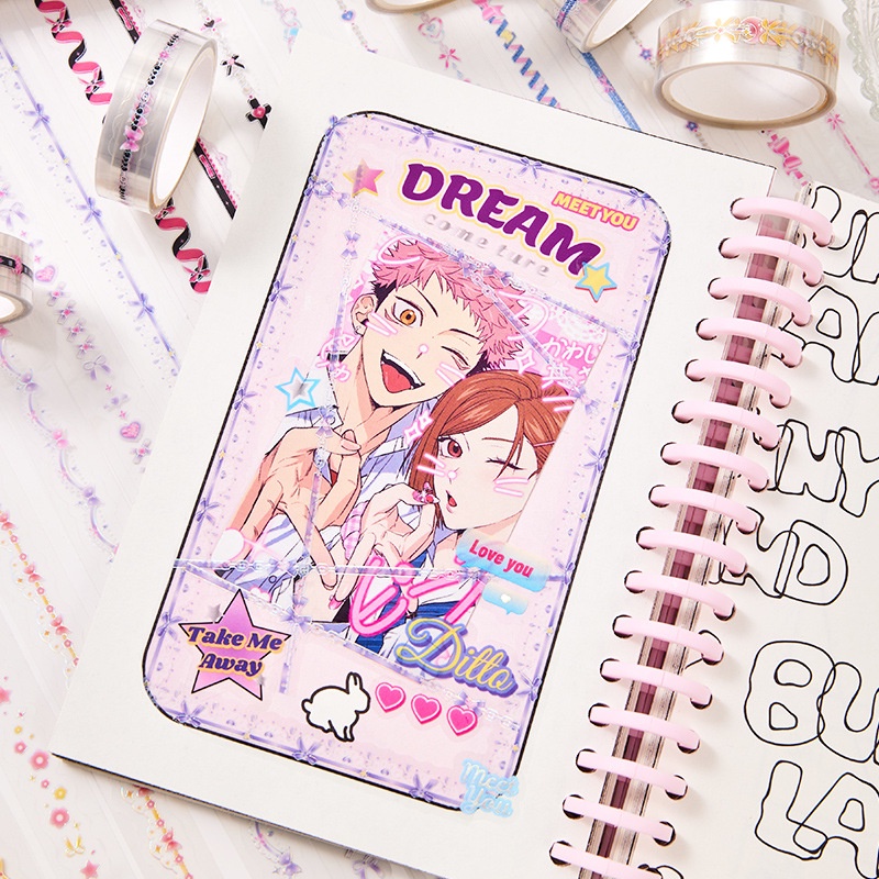 Hộp 8 Cuộn / Hộp Băng Keo Ren Đơn Giản Dùng Trang Trí Sổ Tay diy