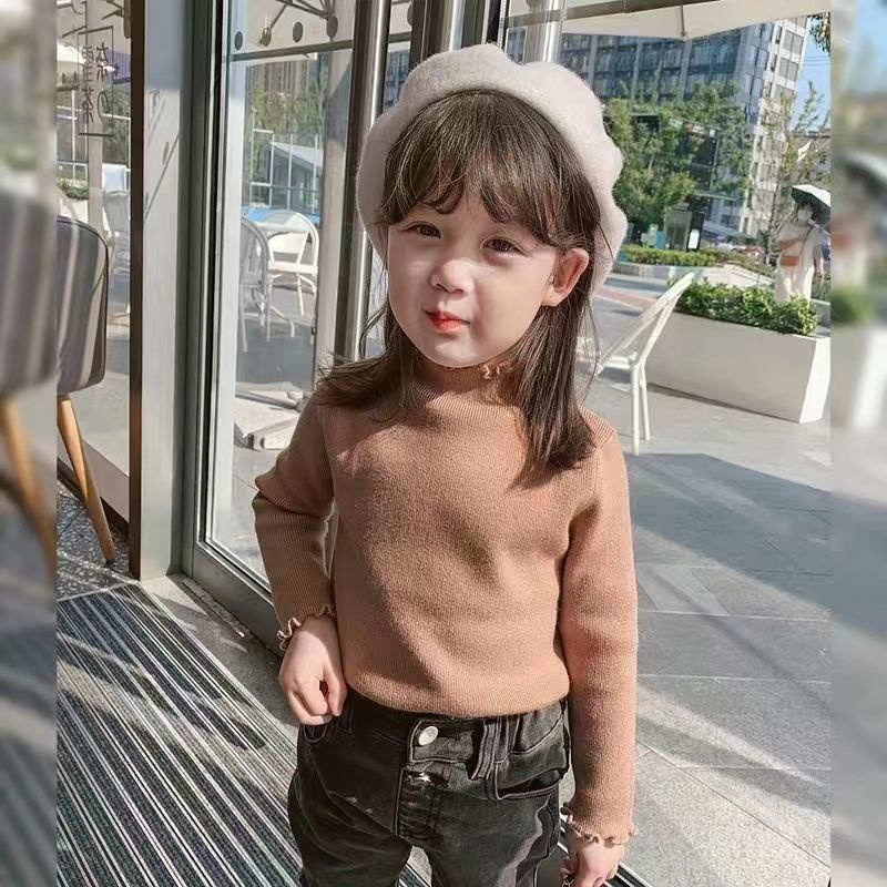 Áo Thun Tay Dài Co Giãn Thời Trang Cho Bé Gái