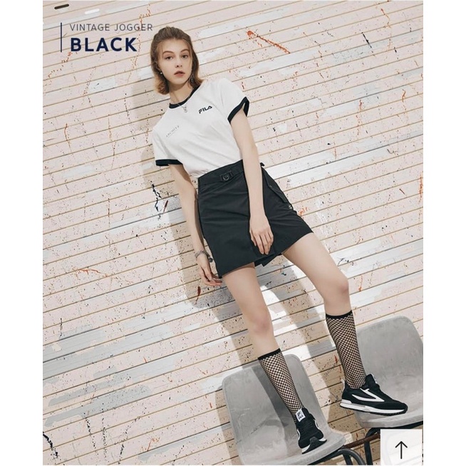 Giày nữ F.I.L.A VINTAGE JOGGER 5RM02288E-110 đế cao, dáng gọn và thời trang, hàng chính hãng