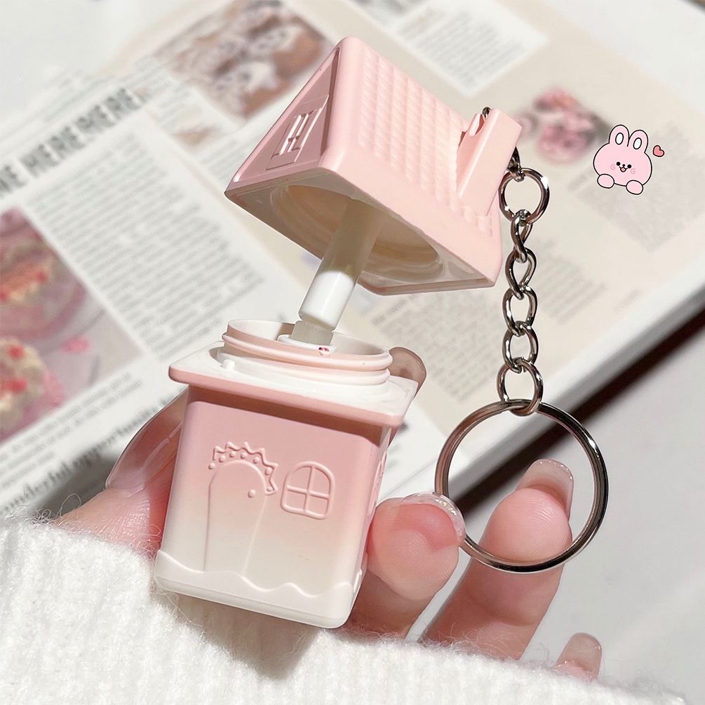 Son Môi Màu Nhung Lì Kèm Móc Khóa Đầu Cọ silicone