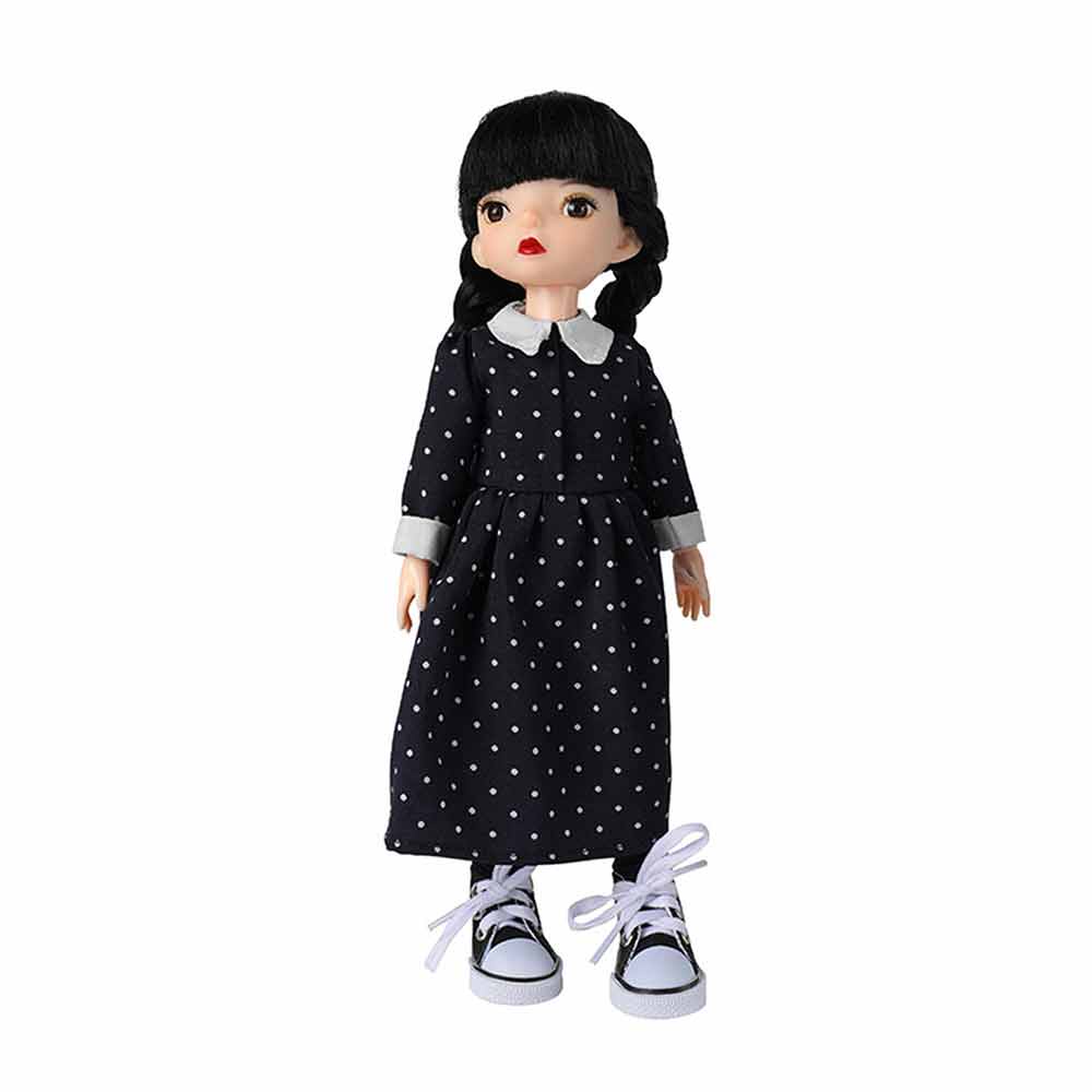 Wednesday Addams Doll Cartoon Anime Action Figures Model Toy Addams Family Princess Dolls Girls Birthday Gifts
