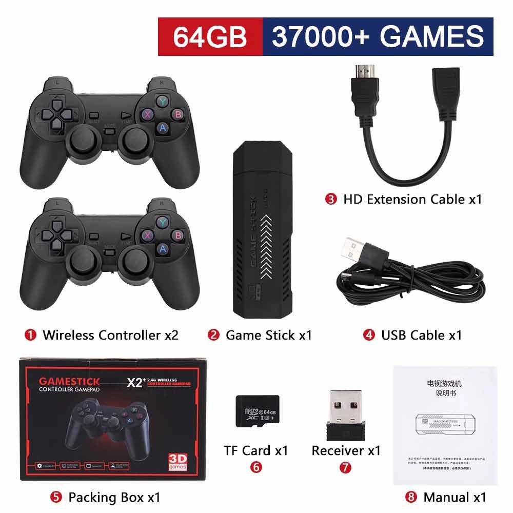 X2 PLUS PSP GAME STICK 40000 Games Retro Video Game Console Arcade Game Box tv games set mario game tv gamebox | BigBuy360 - bigbuy360.vn