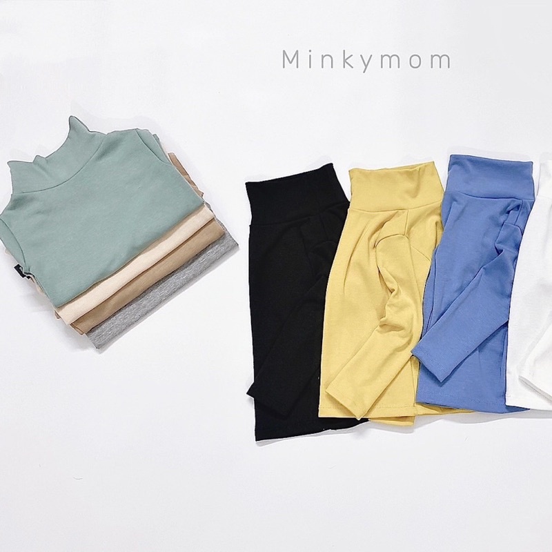 ÁO COTTON LEN CỔ LỌ CHO BÉ