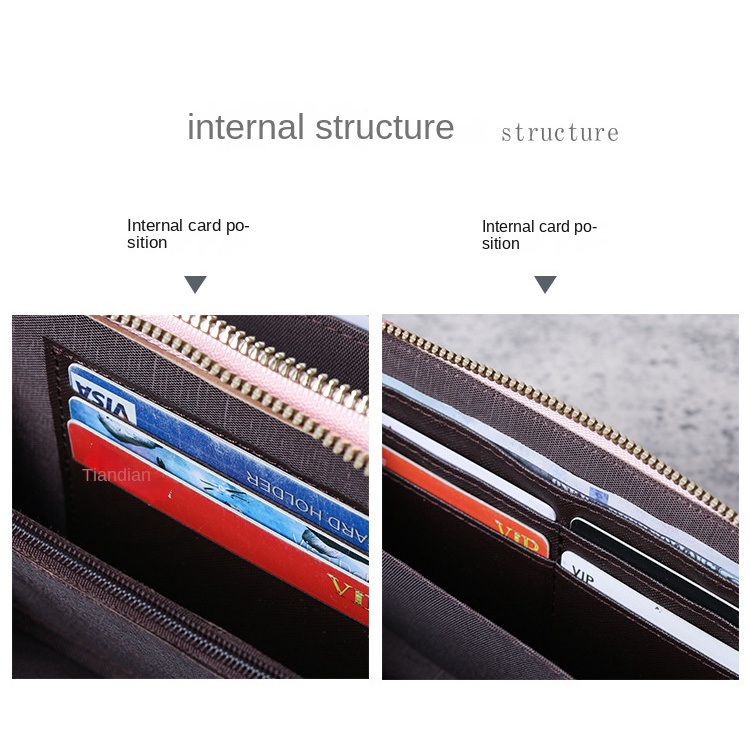 Ví Cầm Tay Dáng Dài Có Khóa Kéo Thêu Họa Tiết Thời Trang Cho Nữ