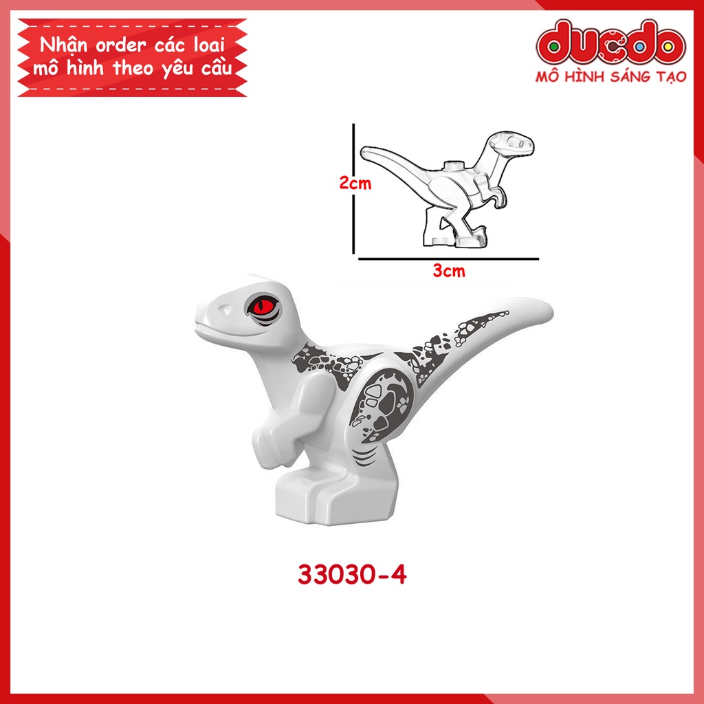 Minifigues Khủng long baby mini DINOSAUR Jurassic World - Đồ chơi Lắp ghép Xếp hình Mini