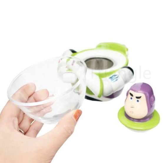 Cốc Thủy Tinh Uống Trà / Kẹo Hình buzz lightyear Hoạt Hình Ba Mắt Sáng Tạo Làm Quà Tặng Giáng Sinh Năm Mới ins