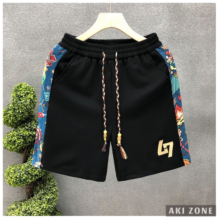 Quần short Thêu Họa Tiết size Lớn Thời Trang Mùa Hè 2023 Cho Nam