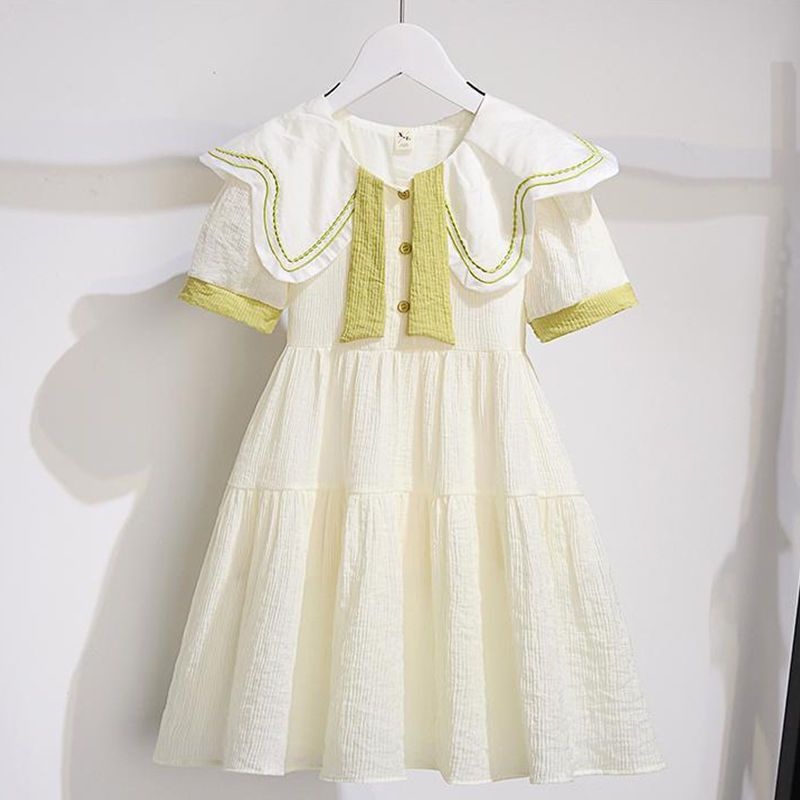 Girl Princess váy mùa hè nước ngoài trang phục nữ thời trang Hàn Quốc váy giản dị váy ngủ trẻ em