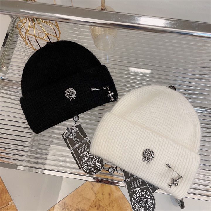 Mũ Len Phối Lông Thỏ Phong Cách punk Thời Trang Cao Cấp