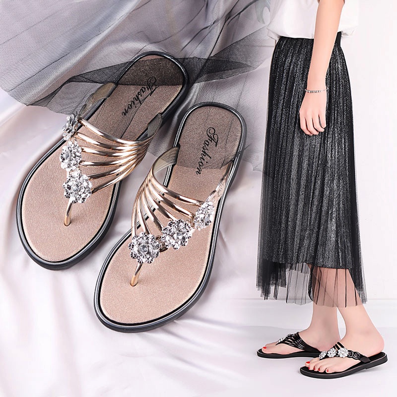 Dép Sandal Đế Bằng Thời Trang Mùa Hè Mới 2023 Cho Nữ