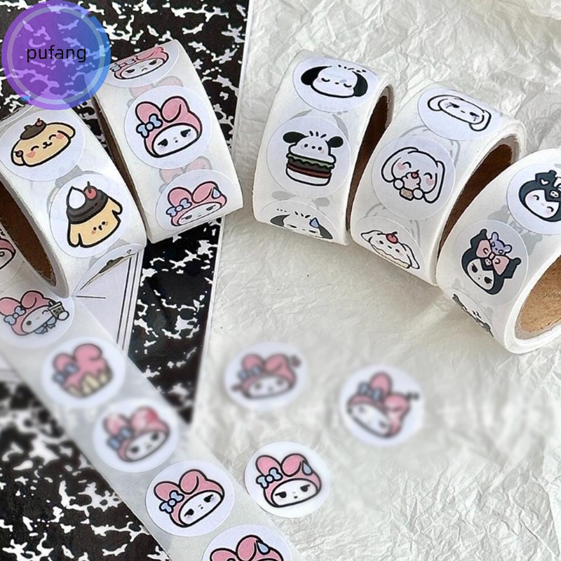Pufang kawaii Sanrio 'S new round seal Nhãn Dán Trang Trí Sổ Tay Hình Cô Gái / Trái Tim Dễ Thương vn