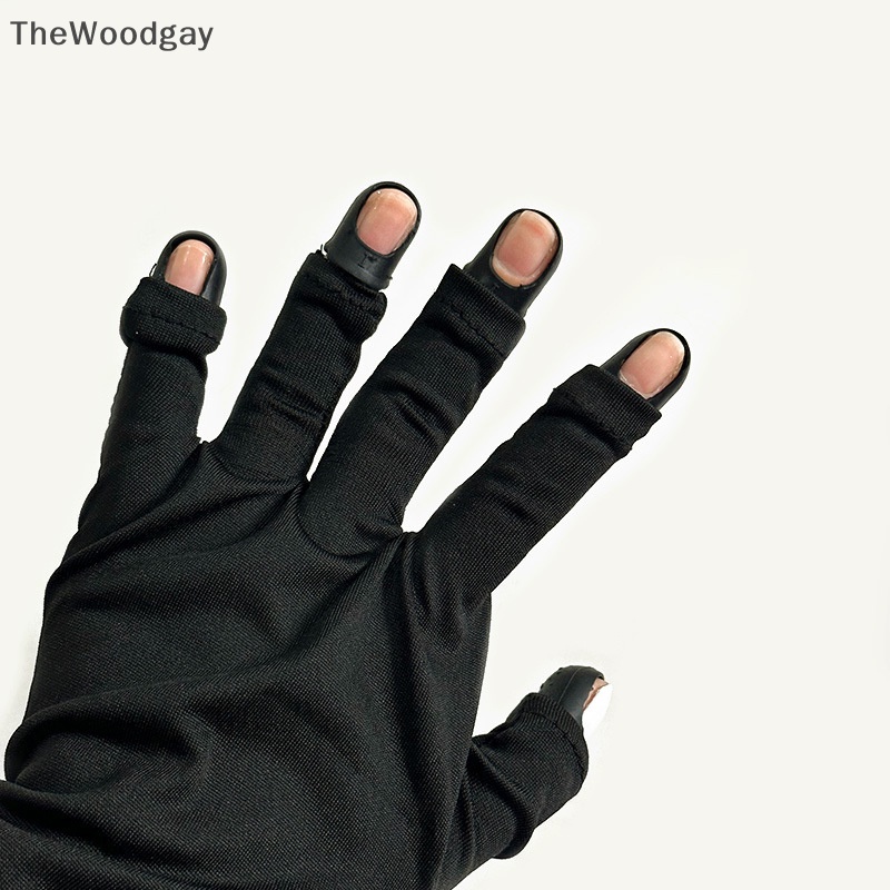 1 Bao Ngón Tay Chống Tia uv / Ánh Sáng Đen Bảo Vệ Khi Sơn Móng