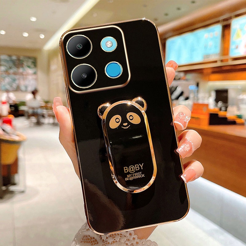 Ốp Điện Thoại Có Giá Đỡ Hình Gấu Trúc Cho xiaomi redmi note 13 pro plus note 13 pro +