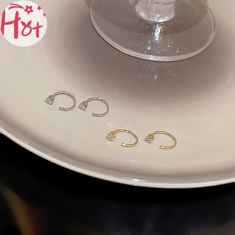 Jr 1 Đôi Bông Tai Pha Lê Thời Trang Hàn Quốc Dành Cho Nữ vn