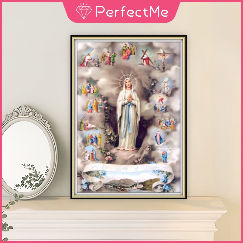 Bộ Tranh Đính Đá 5d Tự Làm Hình Cô Gái Cho Trang Trí Nhà 50X70Cm