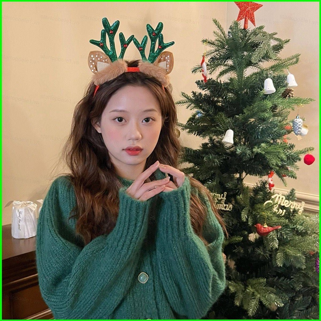 Kẹp Tóc Hình Tuần Lộc Hoạt Hình Dễ Thương Dành Cho Nữ