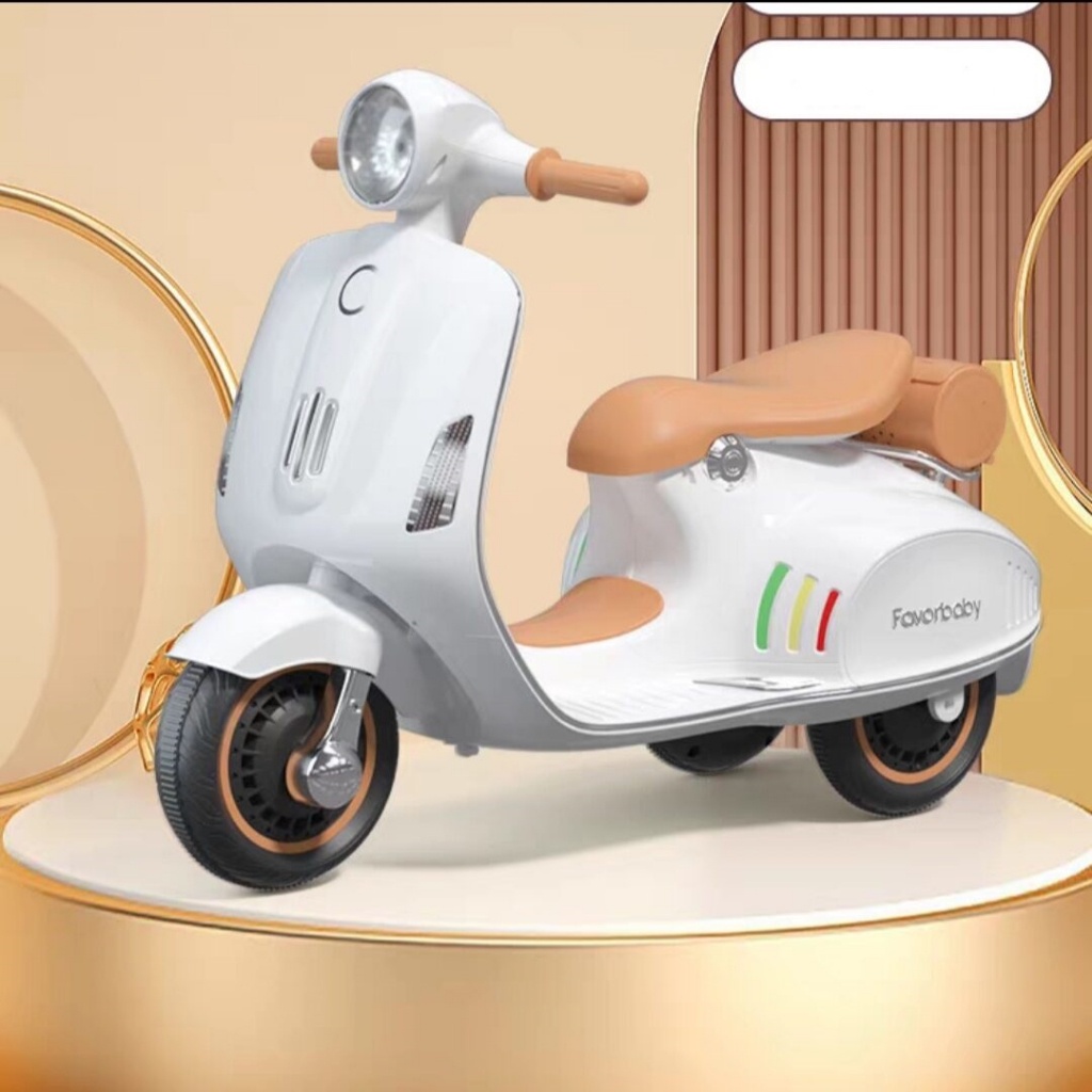 Xe Vespa loại mới cho bé mã XW 02 có kết nối bluetooth phát nhạc