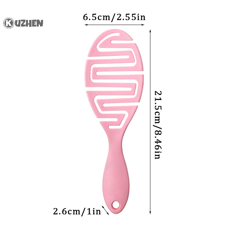 Kuzhen Lược Chải Tóc massage Da Đầu Khô Và Ướt Tạo Kiểu Tóc Xoăn Nhanh Chóng