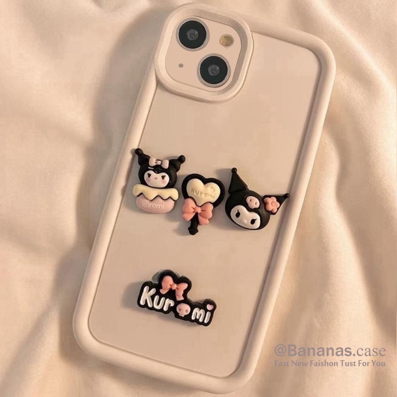 Ốp Điện Thoại Dẻo Họa Tiết Hoạt Hình Kuromi Dễ Thương Cho iphone 15 14 13 12 11 pro max x xr xs max 7 8 plus se2020