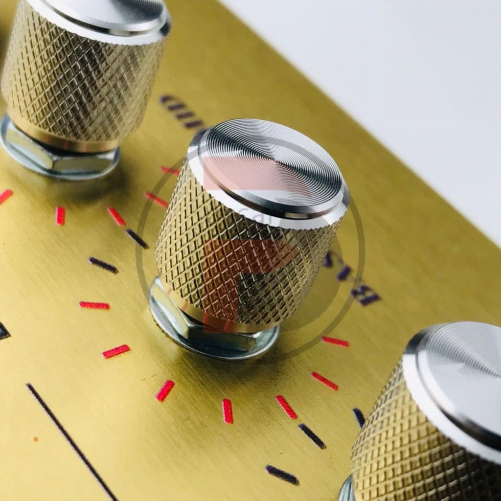 Núm volume nhôm CNC nguyên khối. 13x13x6 Vàng trắng