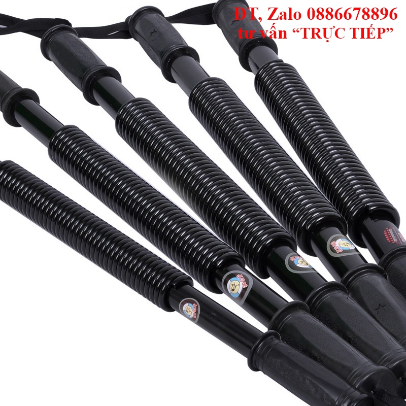 Gậy lò so tập cơ tay, đồ long đao 80kg, 70kg, 60kg, 50kg, 40kg, 30kg, 20kg, d