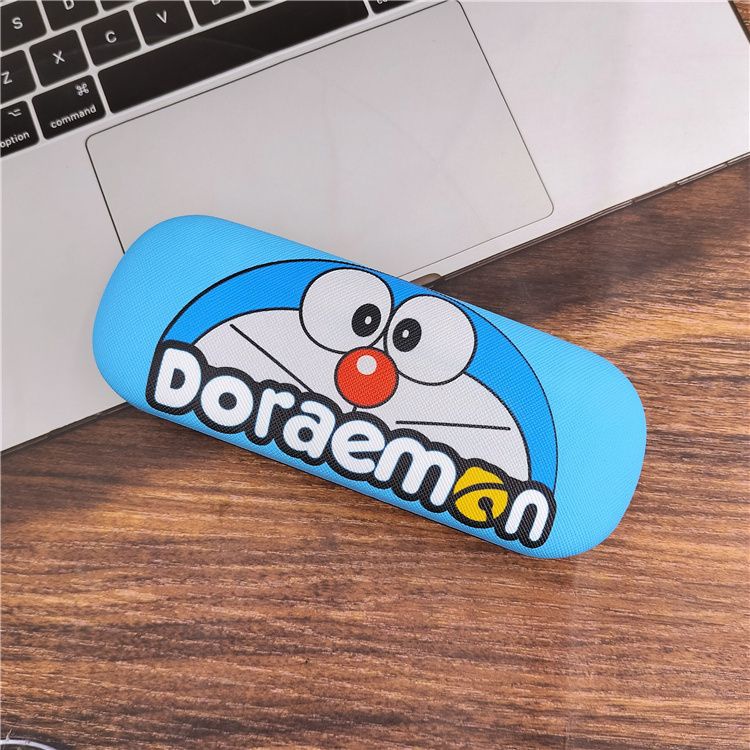 Hộp Đựng Mắt Kính Hình Mèo Máy doraemon Hoạt Hình Màu Xanh Dương Dạng Nén Nhỏ Gọn Giá Trị Cao ins Cho Bé Trai Và Bé Gái