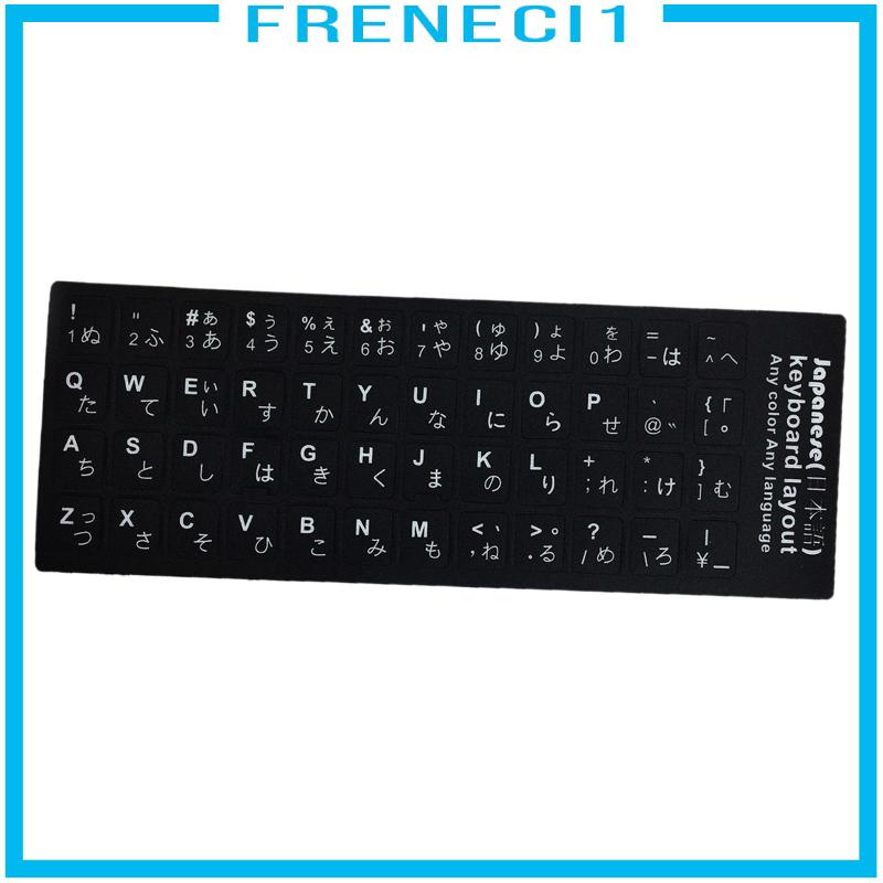 Miếng Dán Màu Đen In Chữ Siêu Bền Trang Trí Bàn Phím laptop Máy Tính Để Bàn