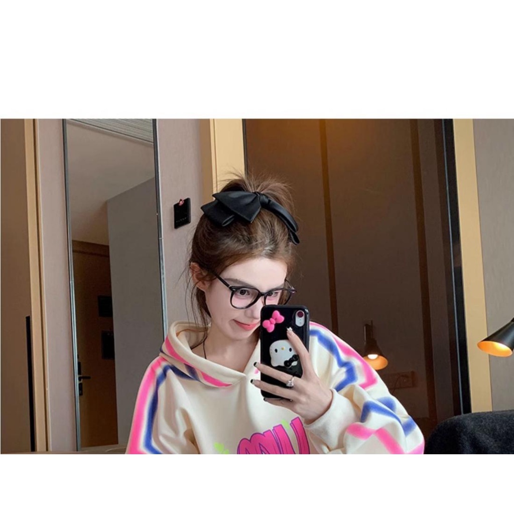 Áo Hoodie Lót Lông Cừu Dày Dặn Phong Cách Âu Mỹ Thời Trang 2023