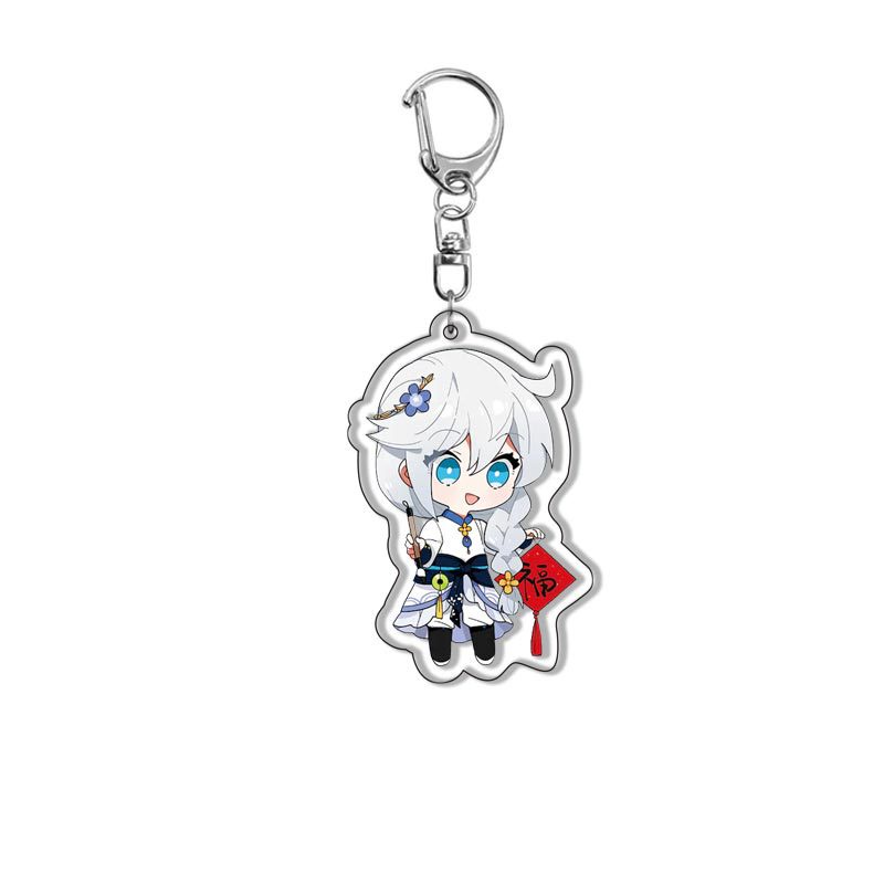 Honkai Impact 3 Kiana Kaslana Raiden Mei.Muliang Tahimeko.Móc khóa hai mặt acrylic