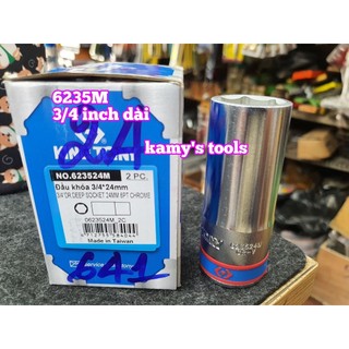 Đầu tuýp khẩu 3/4 inch 6 cạnh trắng dài 90mm 23mm 24mm 26mm 27mm 28mm 623523m 623524m 623526m 623527m 623528m