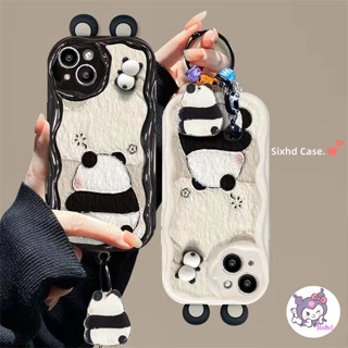 Ốp Lưng Redmi 13 4G A3 Note 13 12 11 12s 11s 10s 9s 12Pro 13C 12C 12 10C 11A 10A 9C 9T 9A A2 A1 Xiaomi 11 Lite 12 Lite Poco C65 C61 C55 M3 X5 X3Pro NFC Sixhd Cute 3D Panda Ear Doll Fine Hole Airbag Shockproof Soft Phone Case