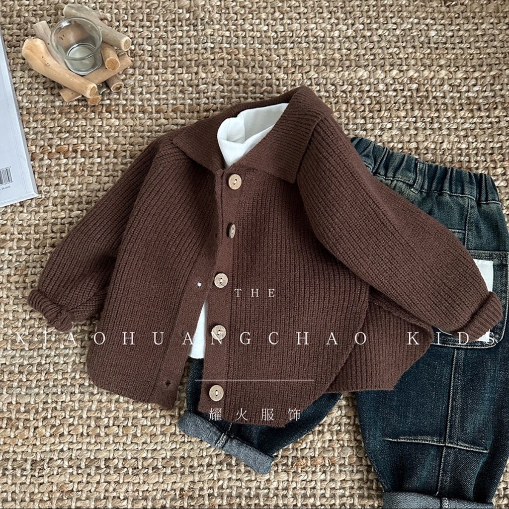 Áo sweater Dệt Kim Phong Cách Hàn Quốc Thời Trang Thu Đông Xinh Xắn Cho Bé