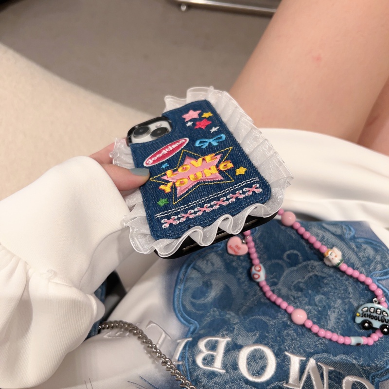 Ốp Điện Thoại Họa Tiết Ngôi Sao denim Cho iphone 11 12 13 14 15 12pro 13pro 14pro 15pro 12promax 13promax 14promax 15promax iphone 15pro