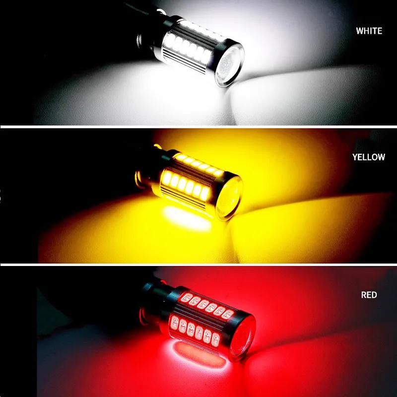 1 Bóng Đèn led Tín Hiệu py21w p21 / 5w 1156 ba15s 1157 bay15d 12v 33smd 7000k Cho Xe Hơi