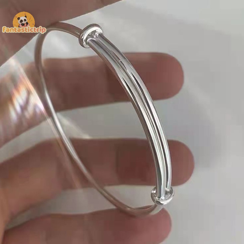 Vòng Đeo Tay Màu Bạc Đơn Giản Thời Trang vintage Cho Nữ Mới
