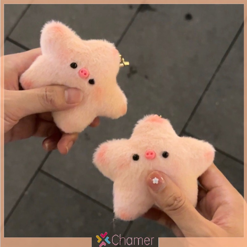 Móc Khóa Heo Nhồi Bông Mềm Mại Dễ Thương Cho Bé